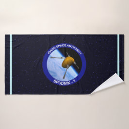 Toalha De Banho Patch da Missão de Satélite Idaho Spudnik