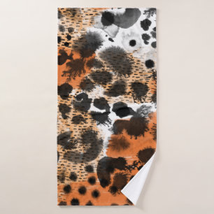 Toalha De Banho Pele animal: padrão leopardo criativo.