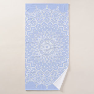 Toalha De Banho Periwinkle Mandala - Bora em Juniper Berry