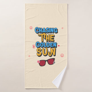 Toalha De Banho Perseguindo o Sol do Ouro