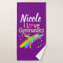 PERSONALIZADO EU AMO DESIGN DE GINÁSTICA