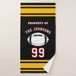 Toalha De Banho Personalized Sports Towel | Custom Football Player