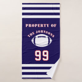 Toalha De Banho Personalized Sports Towel | Custom Football Player