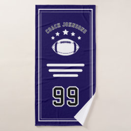 Toalha De Banho Personalized Sports Towel | Custom Football Player