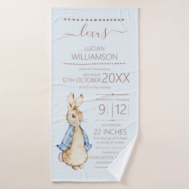 Toalha De Banho Peter, o Coelho (Toalha de Banho)