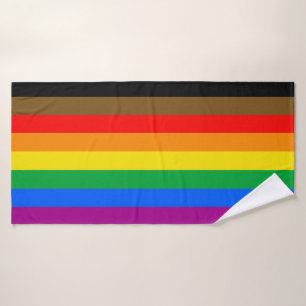 Toalha De Banho Philly Rainbow Pride Flag