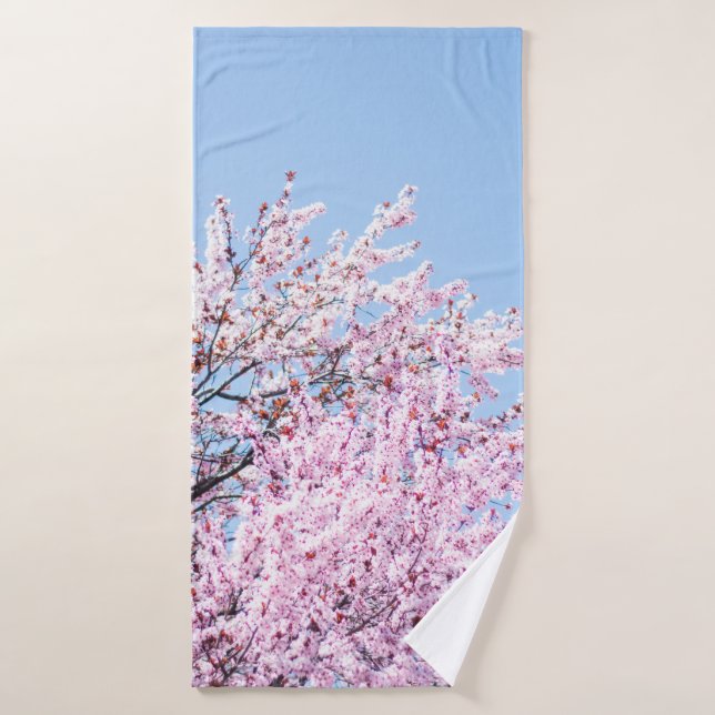 TOALHA DE BANHO PHOTO OF CHERRY BLOSSOM TREE (Toalha de Banho)