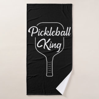 Toalha De Banho Pickleball King com um Pickleball Paddle