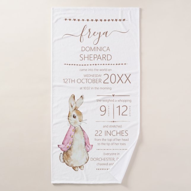 Toalha De Banho Pink Peter o Rabbit (Toalha de Banho)