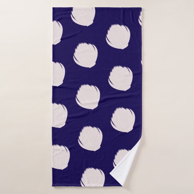 Toalha De Banho Pink Seashells Pattern Beach (Toalha de Banho)