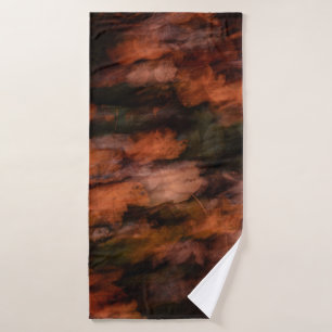 TOALHA DE BANHO PINTURA DE ABSTRATO NEGRA E COR COLORIDA BLURADA