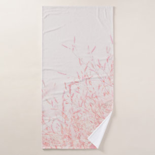 TOALHA DE BANHO PINTURA DE ABSTRATO VERMELHO E BRANCO