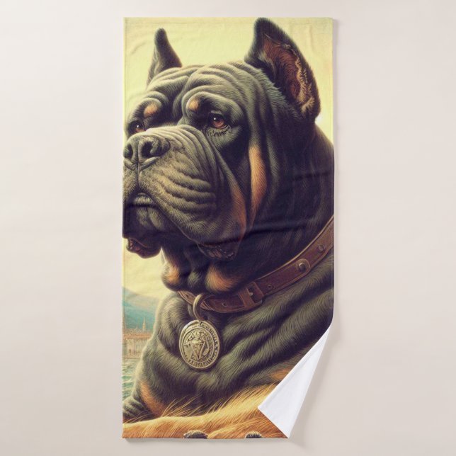 Toalha De Banho Pintura de córso retrô (Toalha de Banho)