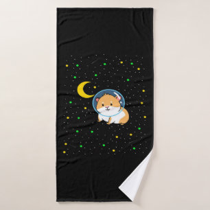 Toalha De Banho Porco-guineense No Espaço Suíno Astronômico Cute