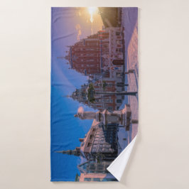 Toalha De Banho Praça da Prefeitura de Riga no inverno