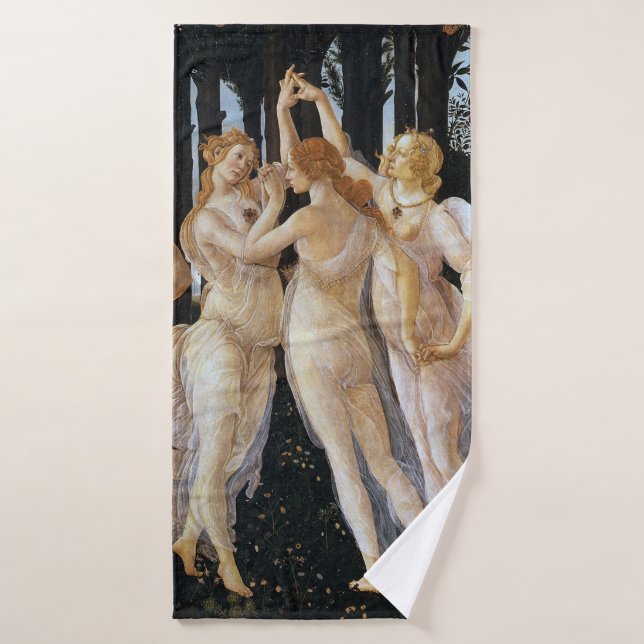 Toalha De Banho Primavera (detalhe), Sandro Botticelli, 1482 (Toalha de Banho)