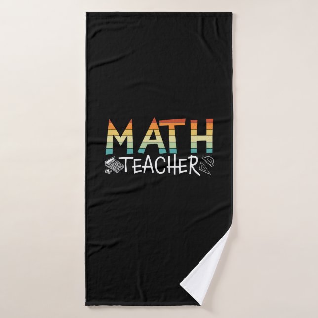 Toalha De Banho Professor de Matemática (Toalha de Banho)