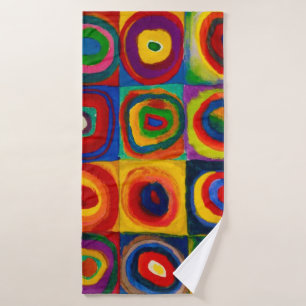 Toalha De Banho Quadrados com Círculos, Abstrato, Wassily Kandinsk