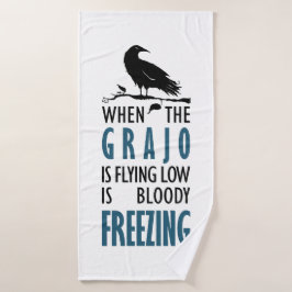 Toalha De Banho Quando o grajo voa baixo