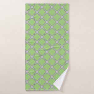 Toalha De Banho Quatrefoil verde
