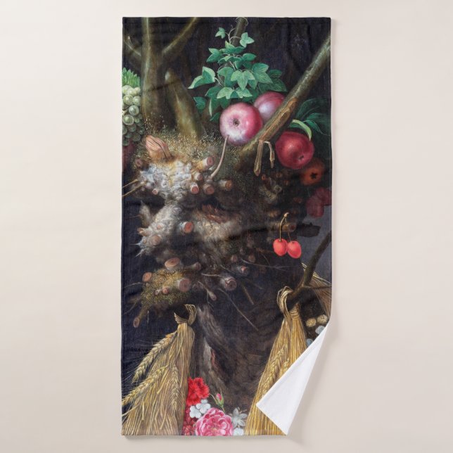 Toalha De Banho Quatro Assentos em Uma Cabeça, Arcimboldo (Toalha de Banho)