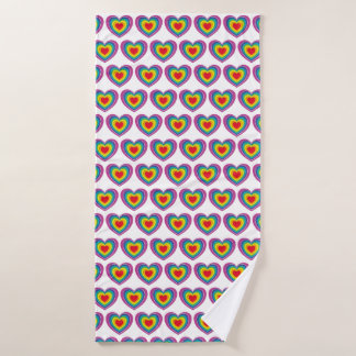 Toalha De Banho Rainbow Heart Towel