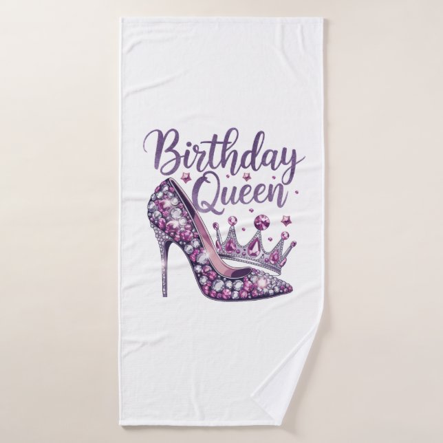 Toalha De Banho Rainha de Aniversário (Toalha de Banho)
