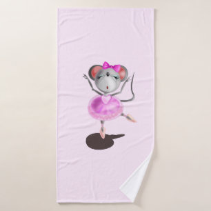 Toalha De Banho Rato Pequeno Ballerina