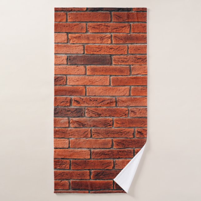 Toalha De Banho Red brick wall texture grunge backgroundbrick,wall (Toalha de Banho)