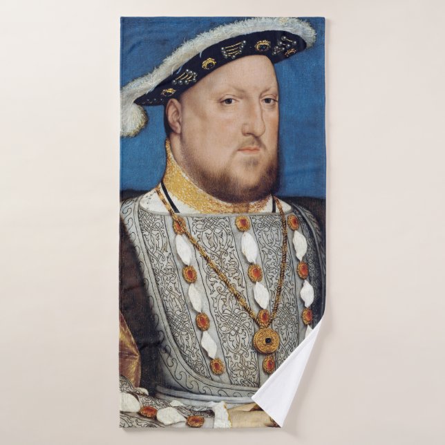 Toalha De Banho Retrato de Henrique VIII de Inglaterra, Holbein (Toalha de Banho)