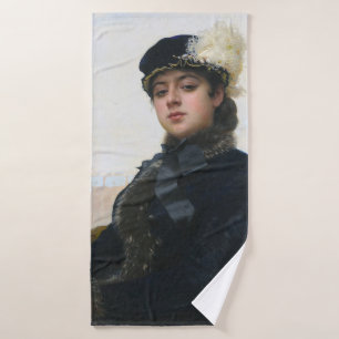Toalha De Banho Retrato de uma Mulher Desconhecida, Ivan Kramskoi