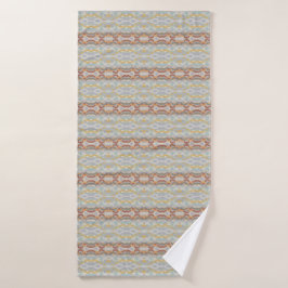 Toalha De Banho Retro Summer Geometric Color Block Pattern Design