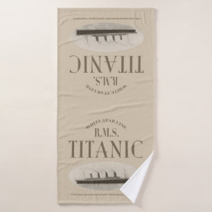 Toalha De Banho RMS Titanic Ghost Ship Sepia Bath Totol
