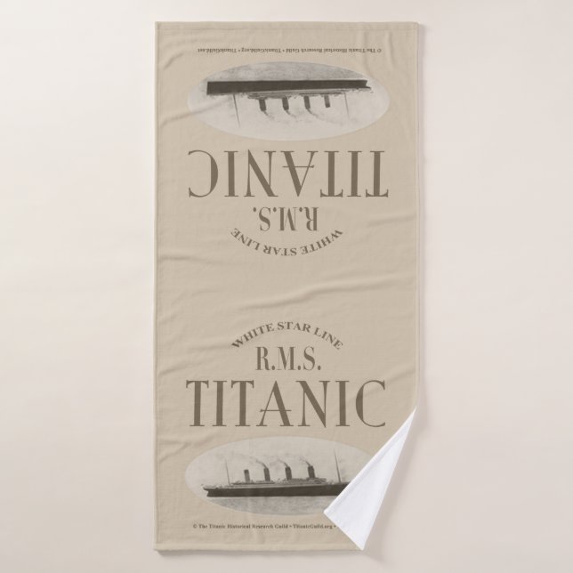 Toalha De Banho RMS Titanic Ghost Ship Sepia Bath Totol (Toalha de Banho)