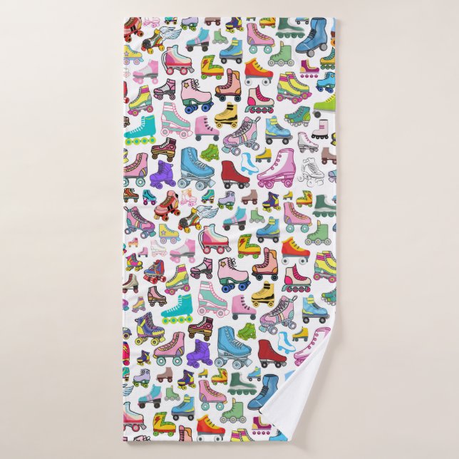 Toalha De Banho Rollerskate Roller Derby Designer Bath Beach Towel (Toalha de Banho)