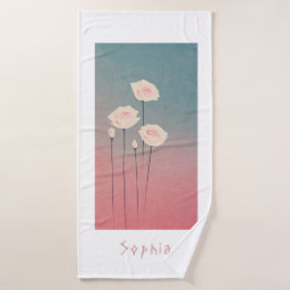 Toalha De Banho Roses, personalized