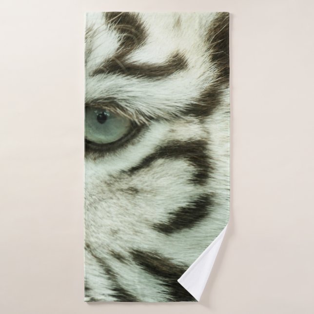 TOALHA DE BANHO ROSTO DE TIGRE BRANCO (Toalha de Banho)