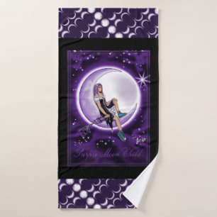 Toalha De Banho Roxo Moon Child