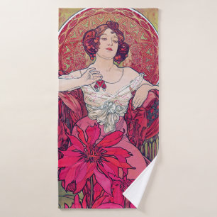 Toalha De Banho Ruby (Quatro Joias), Alphonse Mucha