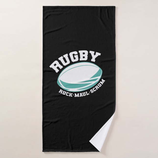 Toalha De Banho Rugby Ruck Maul Scrum Futebol Esporte (Toalha de Banho)