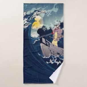 Toalha De Banho Samurai para acalmar os rios, Yoshitoshi
