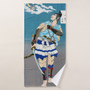Toalha De Banho Samurai segurando uma Katana, Tsukioka Yoshitoshi