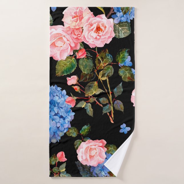 Toalha De Banho Seamless floral pattern in victorian style. Bouque (Toalha de Banho)