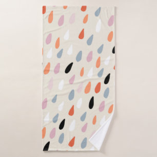 Toalha De Banho Seamless pattern with colorful hand drawdrops stai