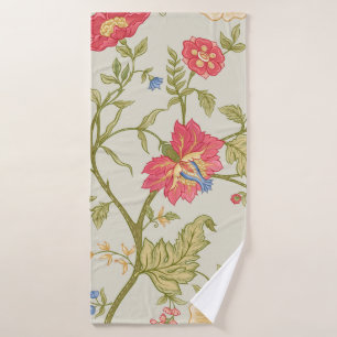 Toalha De Banho Seamless pattern with stylized ornamental flowers 