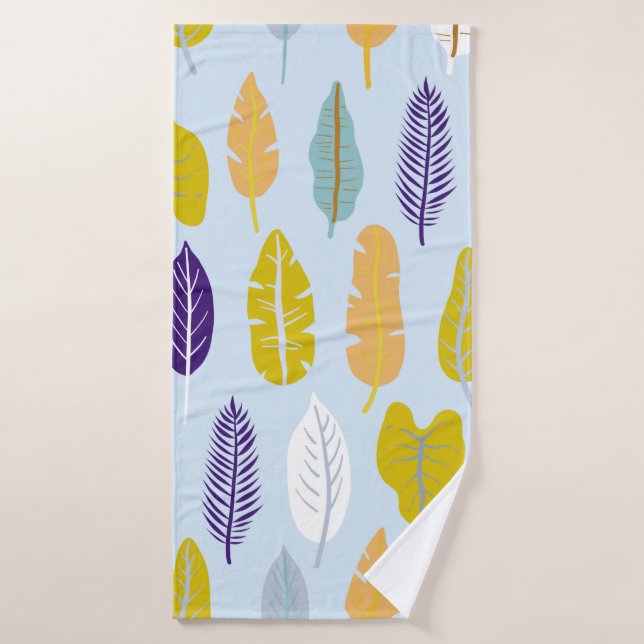 Toalha De Banho Seamless pattern with wild tropical rainforest pla (Toalha de Banho)