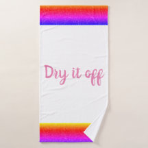 Seca-a do Rainbow Sparkle Bath Towel