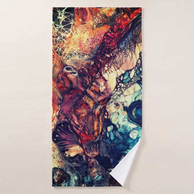Toalha De Banho Serviette art abstrait (Toalha de Banho)