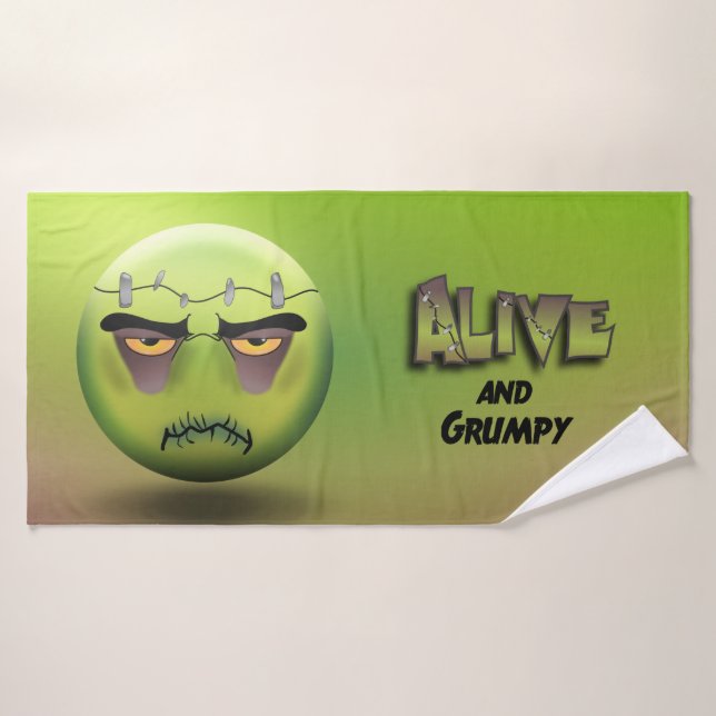 Toalha De Banho Serviette de bain Frankenmoji (Toalha de Banho)