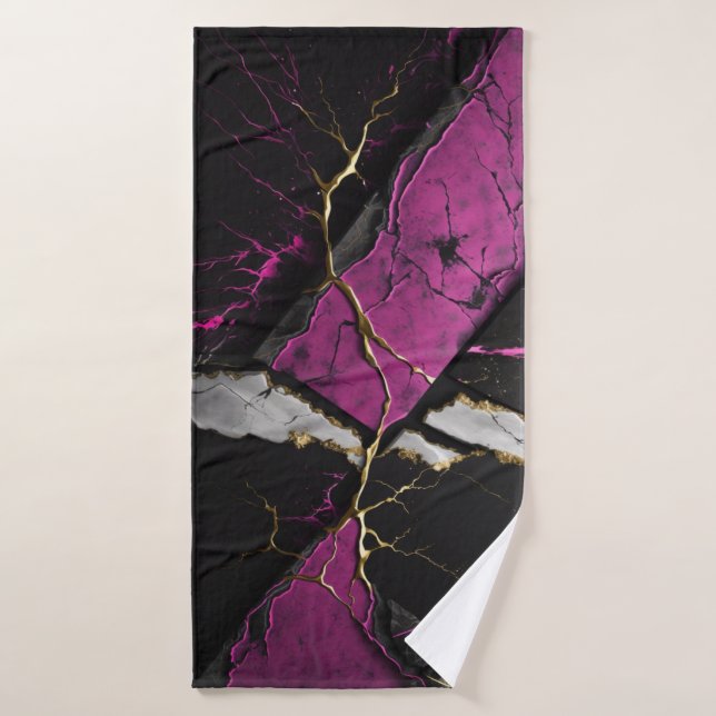 Toalha De Banho Serviette de plage art abstrait  (Toalha de Banho)